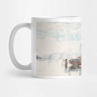 Watercolor Canadian National Tug No. 6 on Okanagan Lake Mug